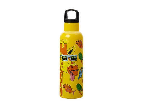 Best Sale ๐ Mulga the Artist Double Wall Insulated Bottle 600ML Giraffe ๐ - Image 2