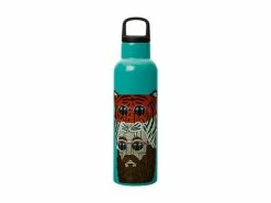 Budget 👏 Mulga the Artist Double Wall Insulated Bottle 600ML Tiger Man 🎁