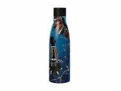 Promo 🎉 Melanie Hava Jugaig-Bana-Wabu Double Wall Insulated Bottle 500ML Black Cockatoos 😉