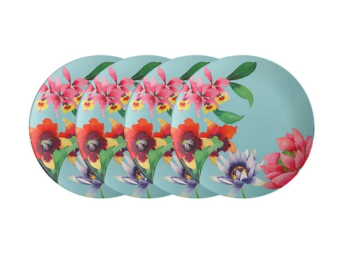 Brand new ๐ Balinese Garden Bamboo Plate 27cm Set of 4 ๐ฏ