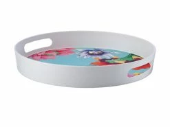 Cheap 🥰 Balinese Garden Bamboo Round Serving Tray 35x5cm 🥰