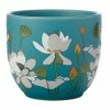 Deals 🎁 Royal Botanic Gardens Victoria Lotus Planter Pot 12cm Aqua 👏