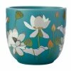 Buy 🔔 Royal Botanic Gardens Victoria Lotus Planter Pot 14cm Aqua 🥰