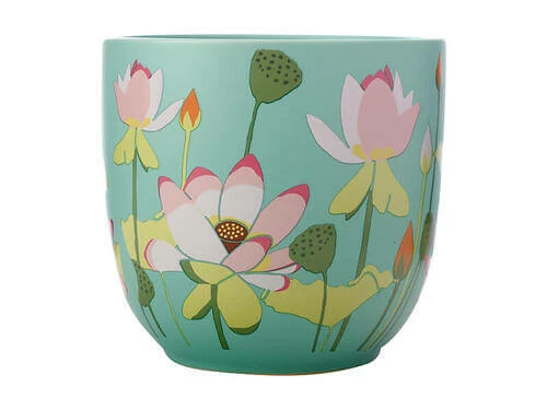 New ๐ Royal Botanic Gardens Victoria Lotus Planter Pot 16cm Mint ๐ฅฐ - Image 3