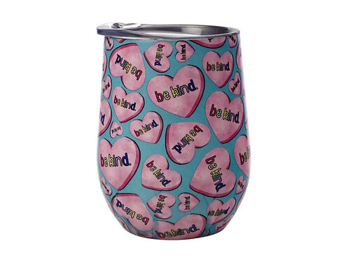 New β¨ Kasey Rainbow Be Kind Double Wall Insulated Tumbler 350ML Hearts π