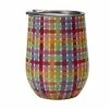 New ⭐ Kasey Rainbow Be Kind Double Wall Insulated Tumbler 350ML Plaid ⭐