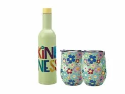 Cheap 🤩 Kasey Rainbow Be Kind Double Wall Insulated Wine Set 3pc Kindness Gift Boxed ❤️
