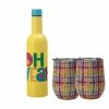 Best deal ❤️ Kasey Rainbow Be Kind Double Wall Insulated Wine Set 3pc Oh Yeah Gift Boxed 😀