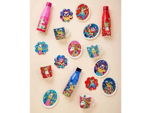 Flash Sale π Donna Sharam Rainbow Jungle Double Wall Insulated Bottle 500ML Tiggy & Tiny π - Image 2