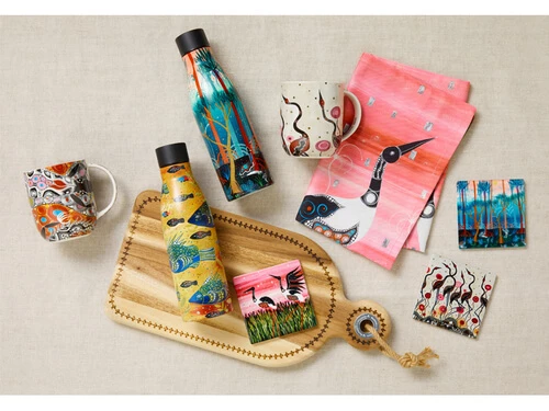 New ⭐ Melanie Hava Jugaig-Bana-Wabu Double Wall Insulated Bottle 500ML Cassowaries 👏 - Image 3